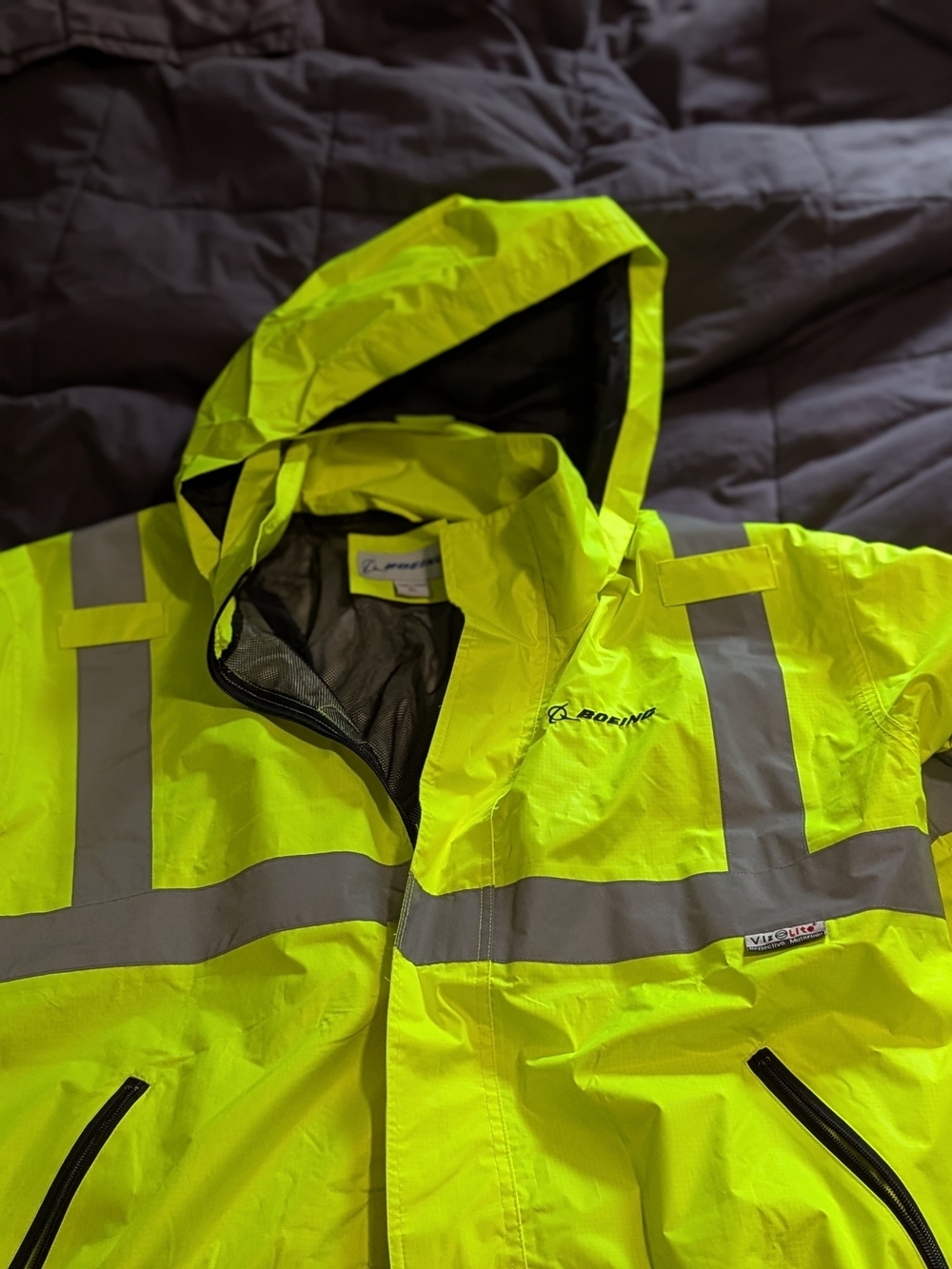Super Hi-viz Rain Jacket Boeing